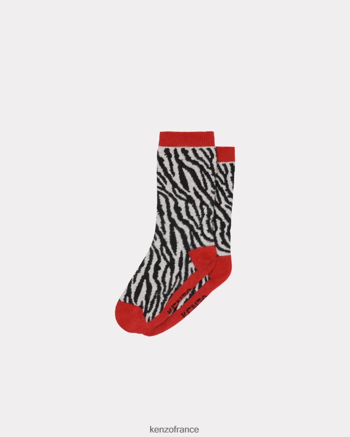 accessoires Kenzo chaussettes kotora 2 vermillon enfants LFF6X0768