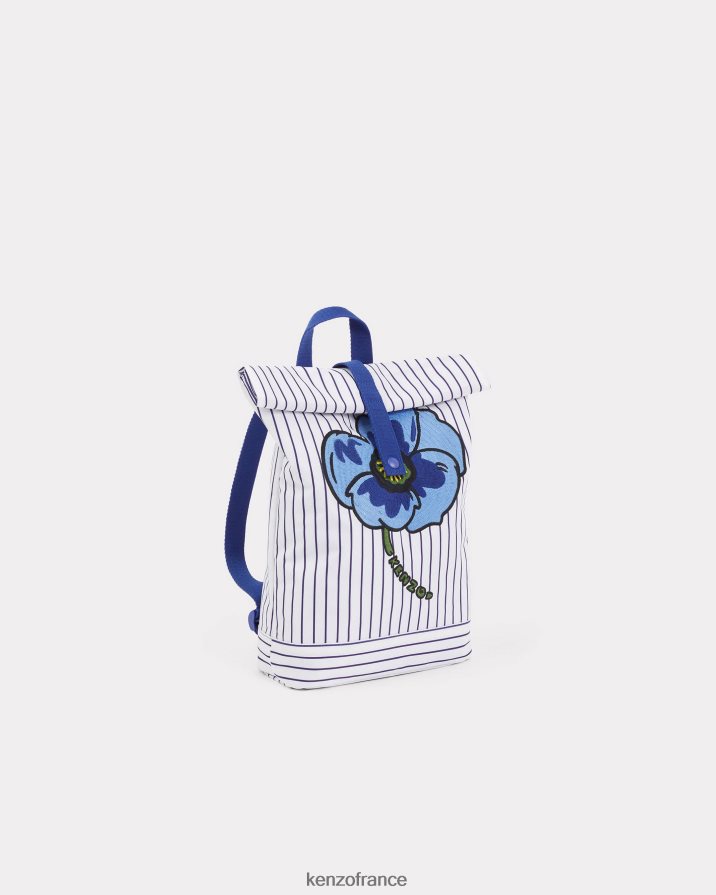 accessoires Kenzo sac à dos rayé capsule high summer bleu royal enfants LFF6X0707