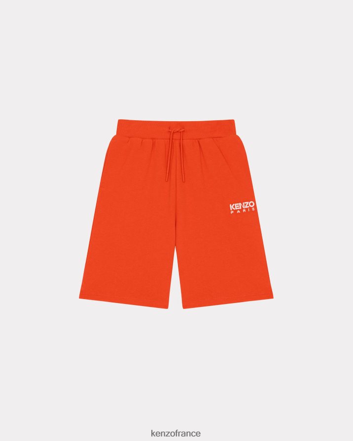 vêtements Kenzo short en molleton à logo écru enfants LFF6X0784