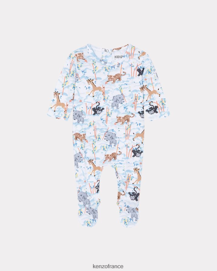 vêtements Kenzo ensemble de pyjama 3 pièces en bambou blanc enfants LFF6X0765