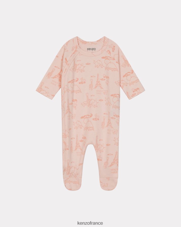 vêtements Kenzo lot de 2 dors bien rose fané enfants LFF6X0766