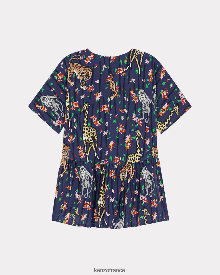 vêtements Kenzo robe en bambou écru enfants LFF6X0733