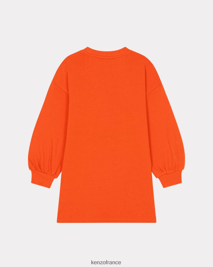 vêtements Kenzo robe sweat-shirt kotora écru enfants LFF6X0700