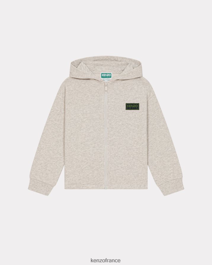 vêtements Kenzo sweat à capuche capsule high summer écru enfants LFF6X0759
