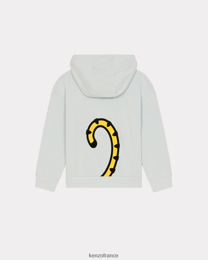 vêtements Kenzo sweat à capuche kotora écru enfants LFF6X0698