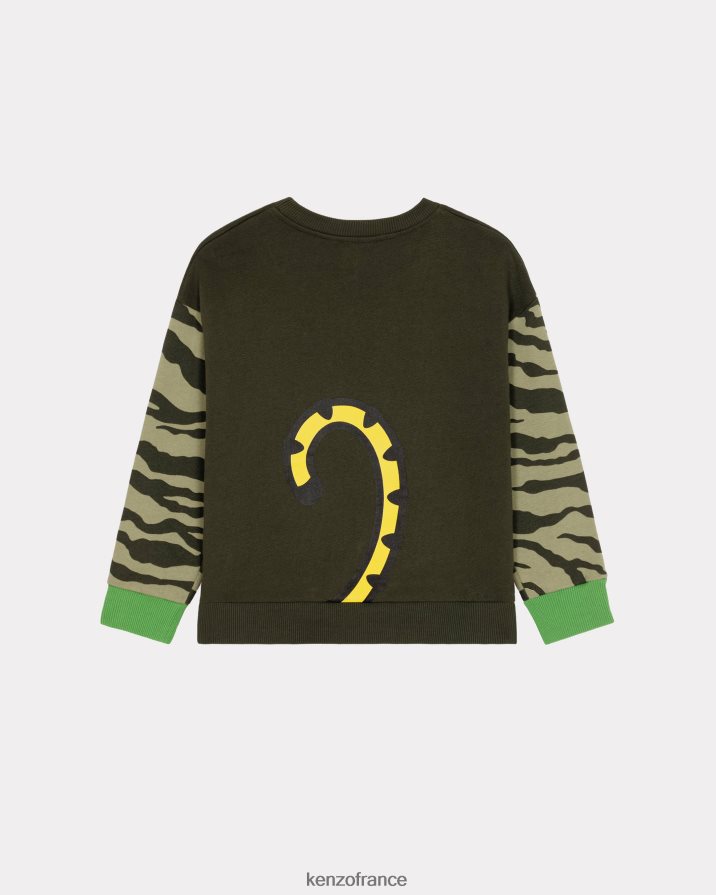 vêtements Kenzo sweat kotora fougère enfants LFF6X0748