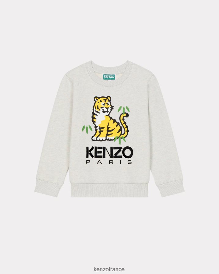 vêtements Kenzo sweat-shirt kotora écru enfants LFF6X0699