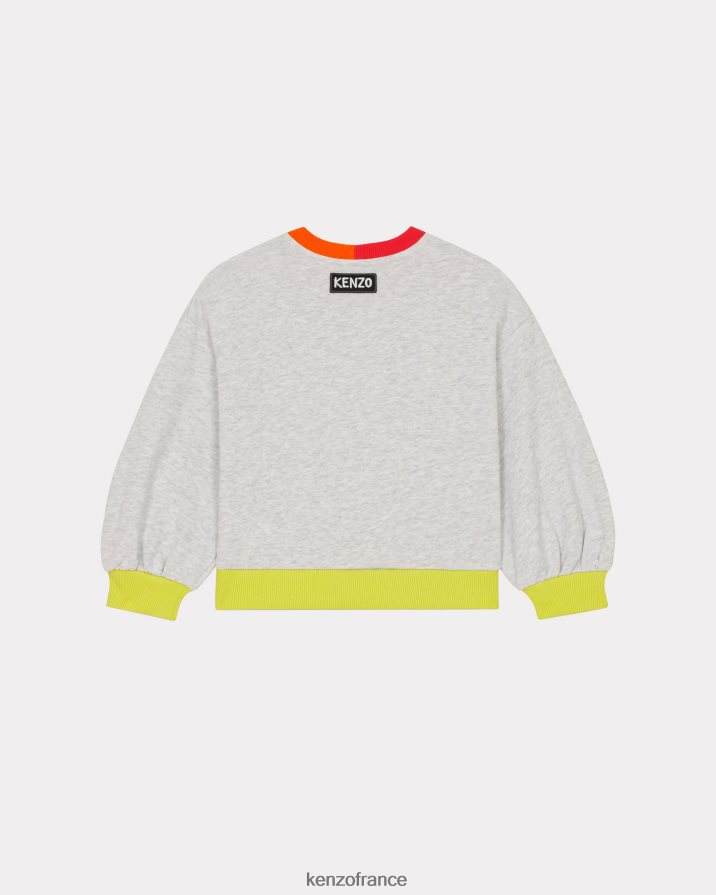 vêtements Kenzo sweat-shirt voyage écru enfants LFF6X0722