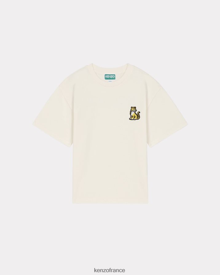 vêtements Kenzo T-shirt Kotora écru enfants LFF6X0799