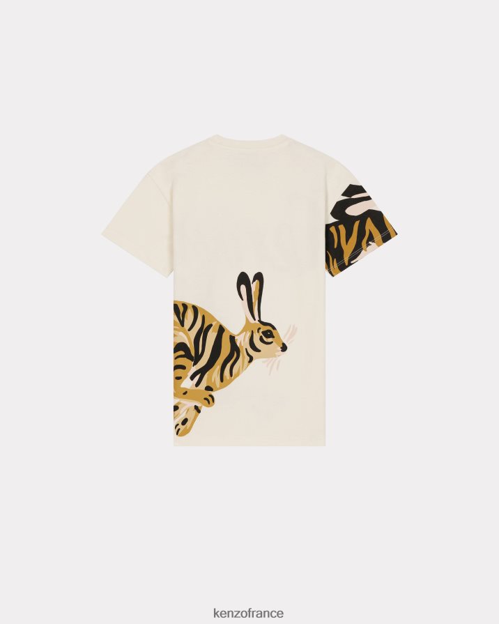 vêtements Kenzo t-shirt capsule du nouvel an chinois crème enfants LFF6X0794