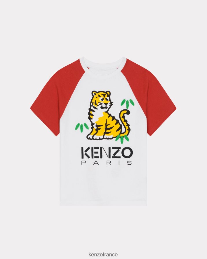 vêtements Kenzo t-shirt kotora blanc enfants LFF6X0744