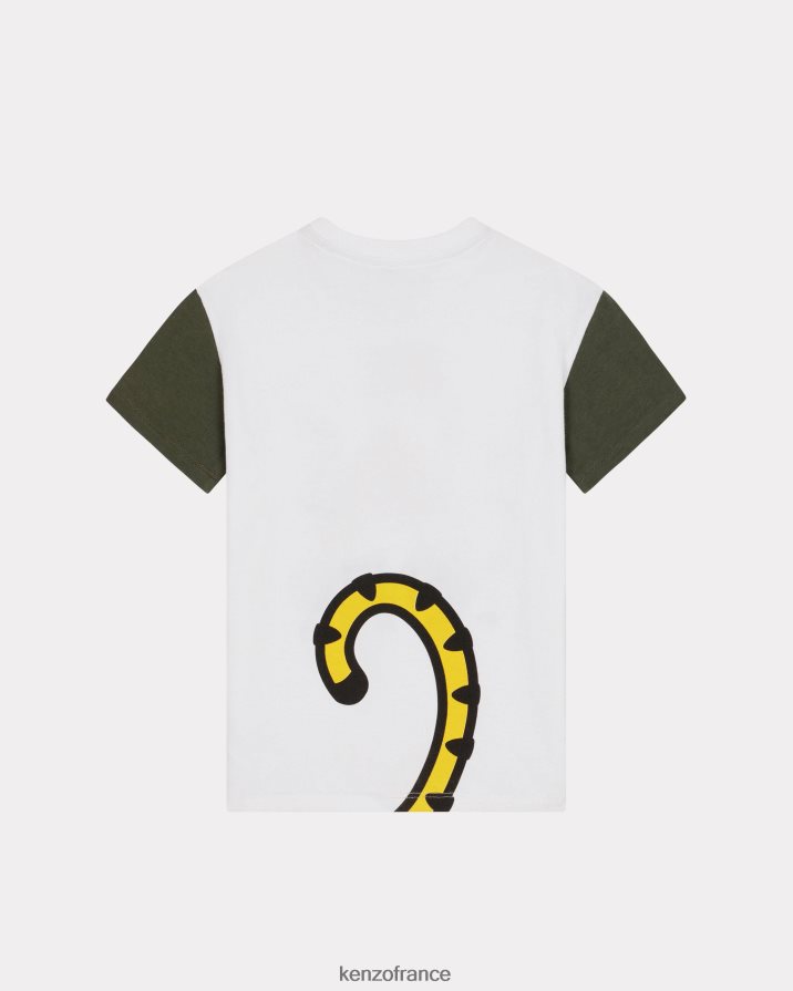 vêtements Kenzo t-shirt kotora blanc enfants LFF6X0775