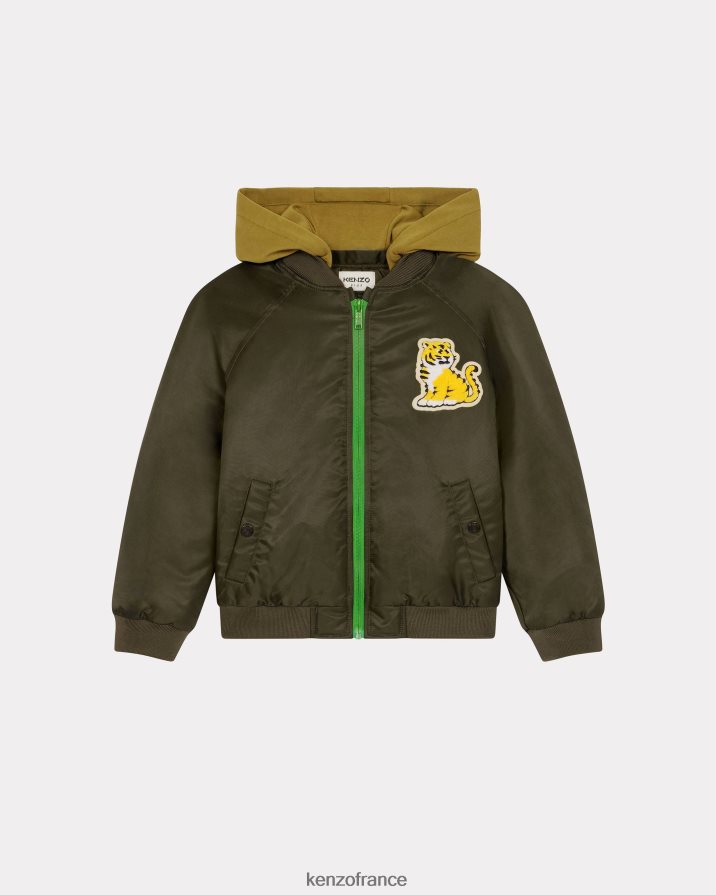 vêtements Kenzo bomber zippé Kotora fougère enfants LFF6X0708
