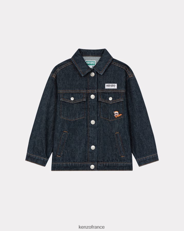 vêtements Kenzo veste en jean du Mont Fuji bleu royal enfants LFF6X0763