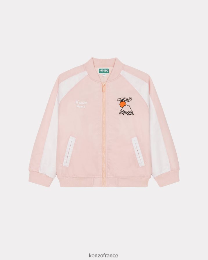 vêtements Kenzo veste zippée "carte kotora" écru enfants LFF6X0752