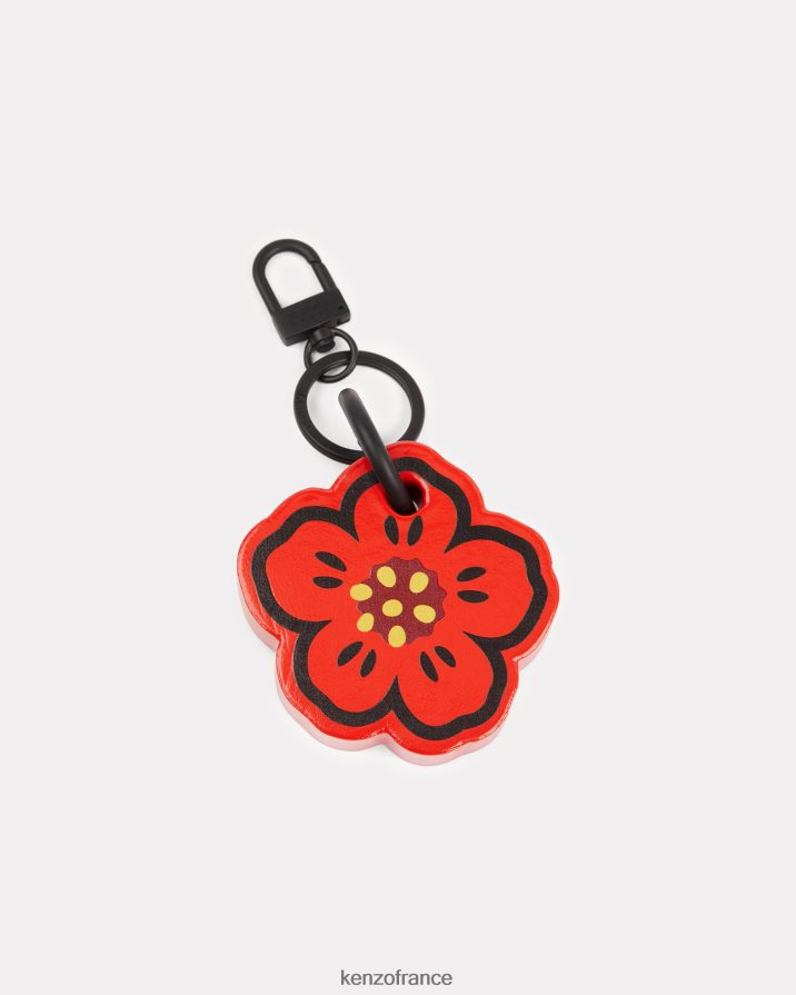 accessoires Kenzo porte-clés fleur de boké rouge moyen femmes LFF6X0928