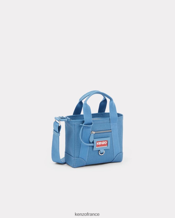 accessoires Kenzo mini sac cabas paris cyan femmes LFF6X0888