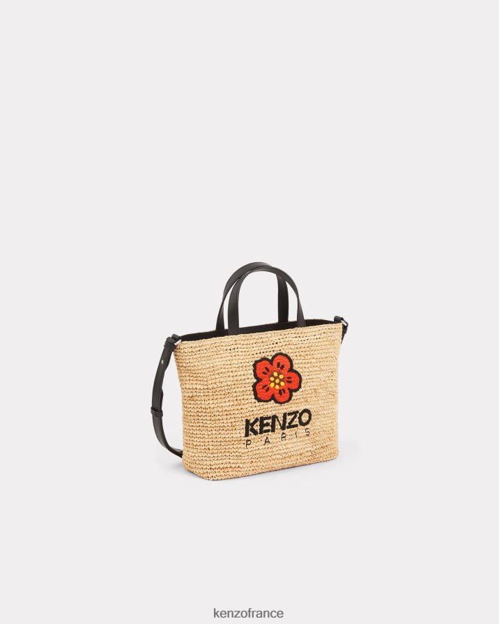 accessoires Kenzo petit cabas en raphia noir femmes LFF6X0901