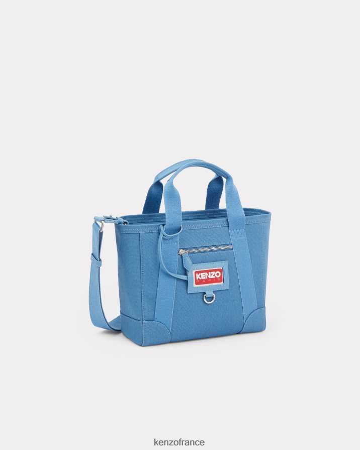 accessoires Kenzo petit sac cabas paris avec bandoulière cyan femmes LFF6X0908