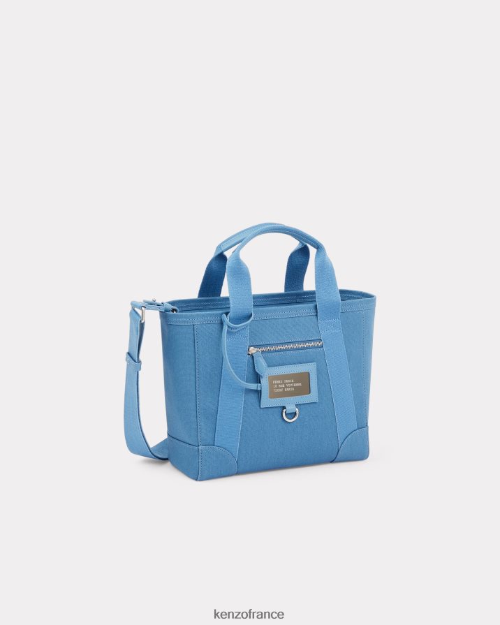accessoires Kenzo petit sac cabas paris avec bandoulière cyan femmes LFF6X0908