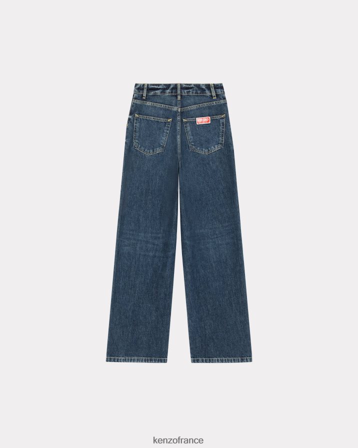 vêtements Kenzo jean ample ayame denim bleu pierre foncé femmes LFF6X0690