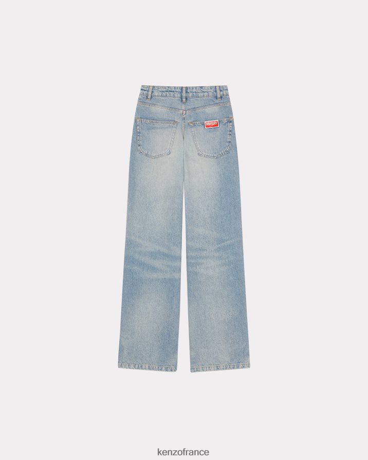 vêtements Kenzo jean ample ayame pierre bl denim bleu sale femmes LFF6X0653