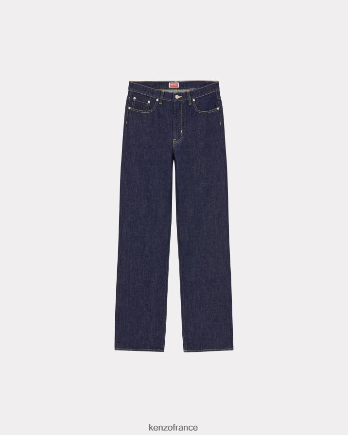 vêtements Kenzo jean asagao coupe droite encre femmes LFF6X0409