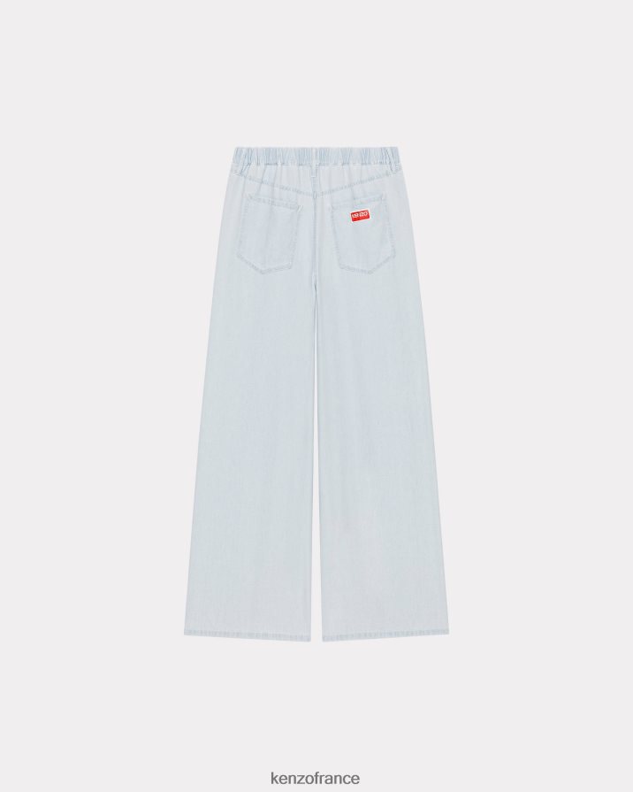 vêtements Kenzo jean évasé marin denim bleu décoloré femmes LFF6X0426