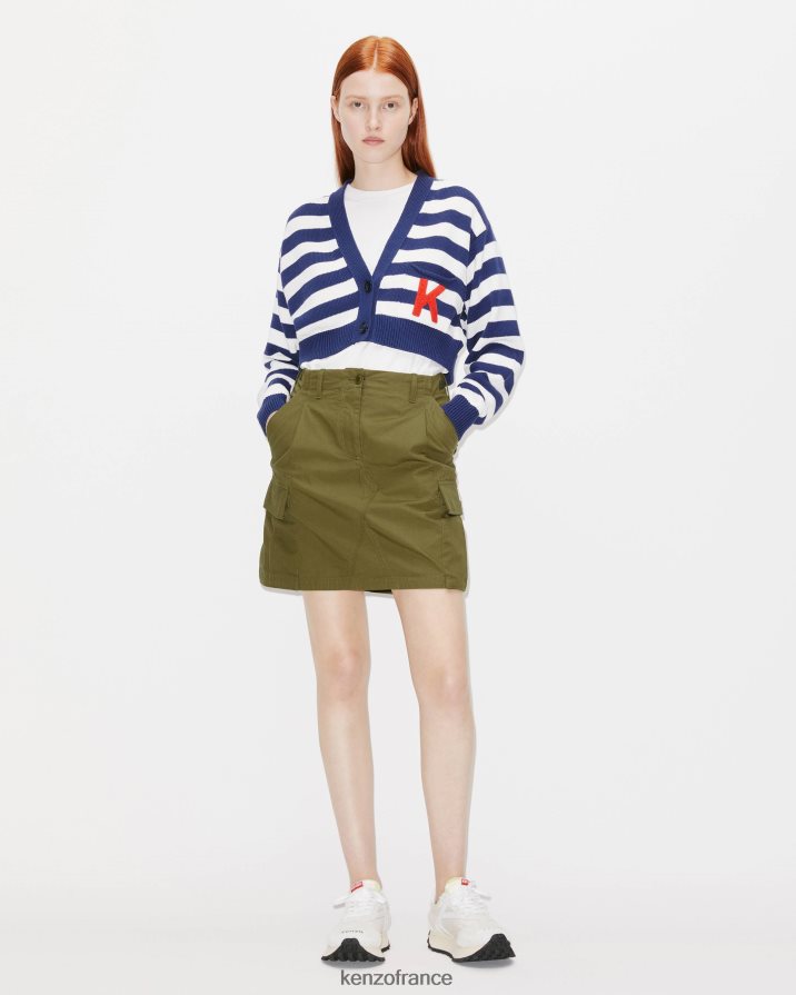 vêtements Kenzo jupe courte cargo kaki femmes LFF6X0401