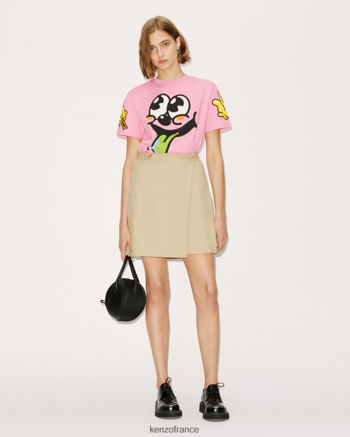 vêtements Kenzo jupe patineuse beige femmes LFF6X0467