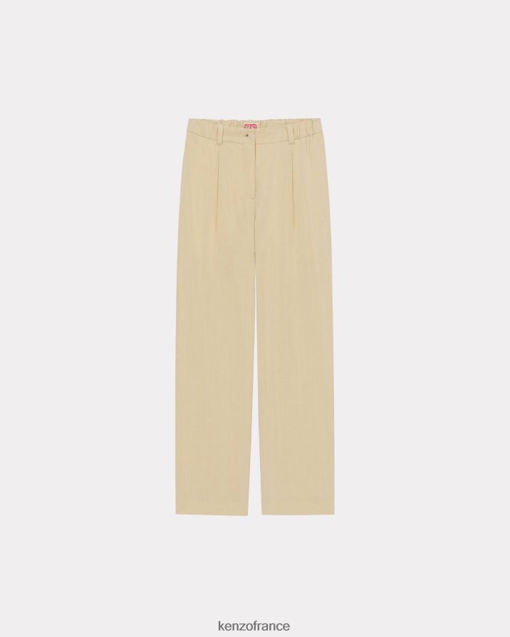 vêtements Kenzo pantalon ajusté élastiqué beige femmes LFF6X0600