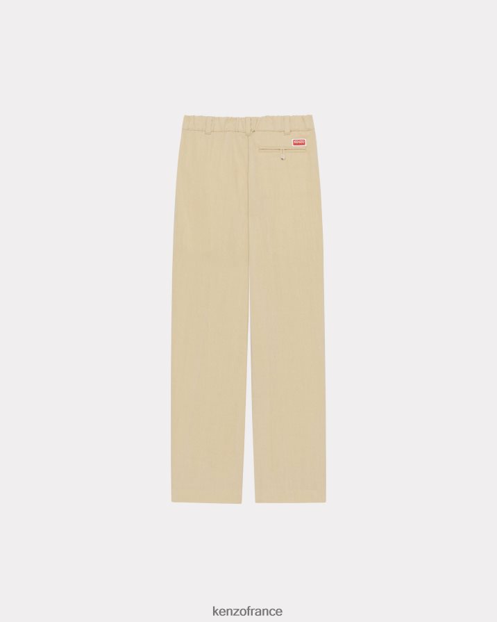 vêtements Kenzo pantalon ajusté élastiqué beige femmes LFF6X0600