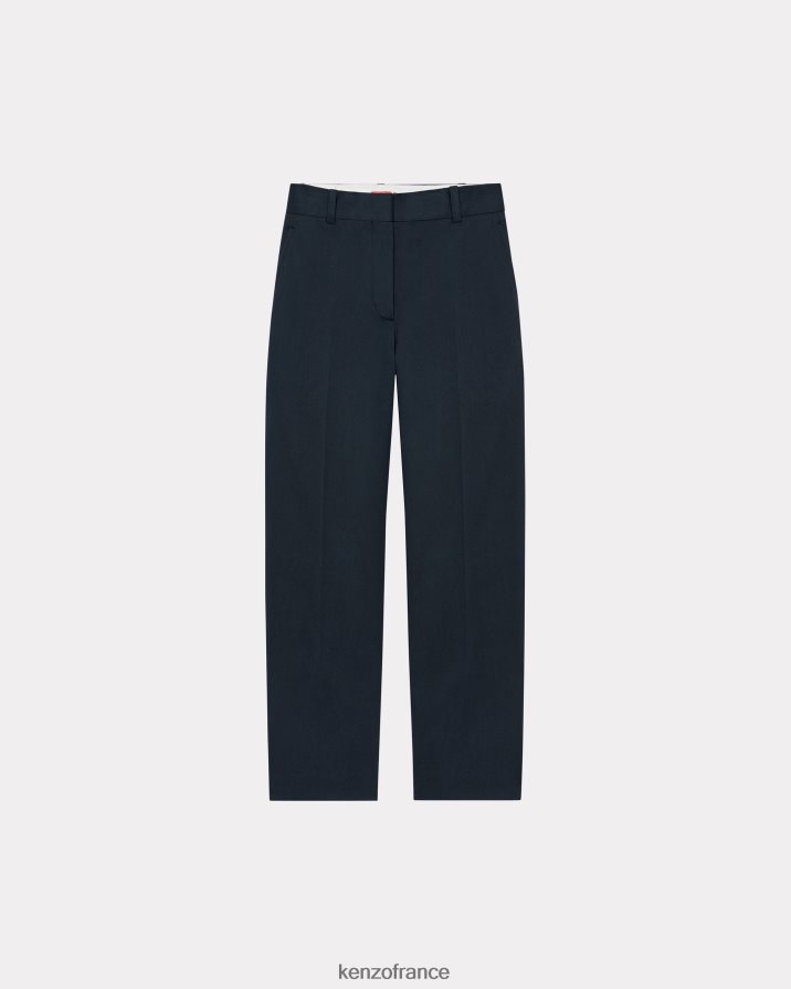 vêtements Kenzo pantalon ajusté raccourci bleu nuit femmes LFF6X0517