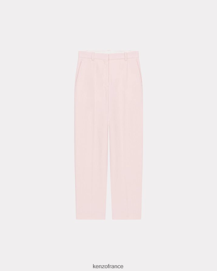 vêtements Kenzo pantalon ajusté raccourci rose fané femmes LFF6X0372