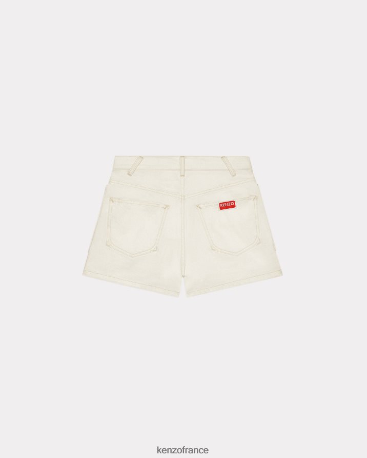 vêtements Kenzo short en jean. denim blanc blanchi femmes LFF6X0598