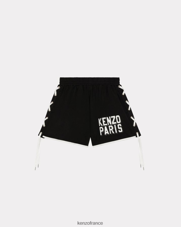 vêtements Kenzo short paris à lacets noir femmes LFF6X0631