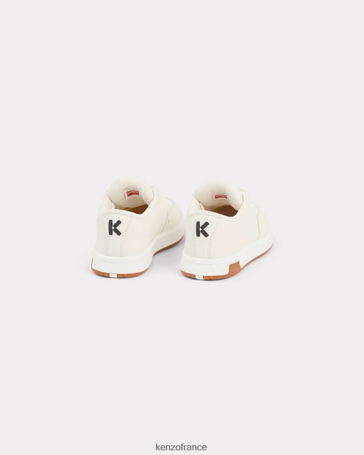 guerre à pied Kenzo baskets à dôme w blanc cassé femmes LFF6X0651
