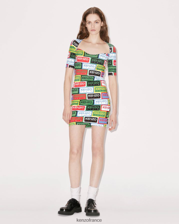 vêtements Kenzo robe moulante des marques multicolore femmes LFF6X0545