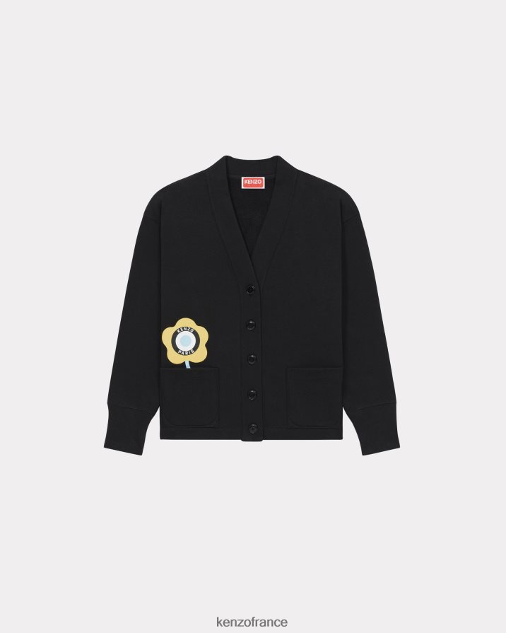 vêtements Kenzo cardigan cible noir femmes LFF6X0505