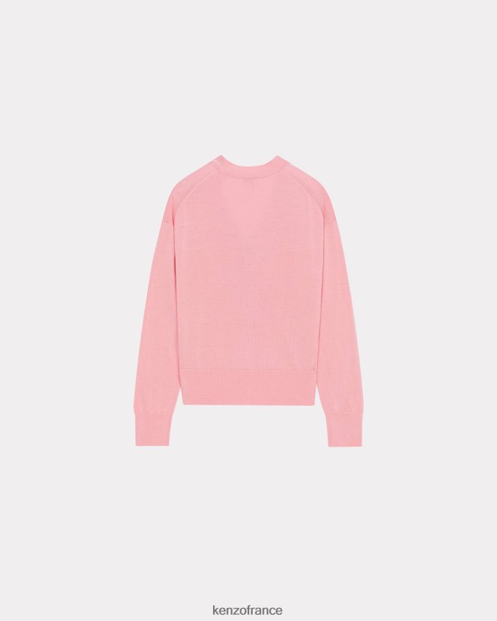 vêtements Kenzo cardigan en laine à fleurs de boke rose femmes LFF6X0647