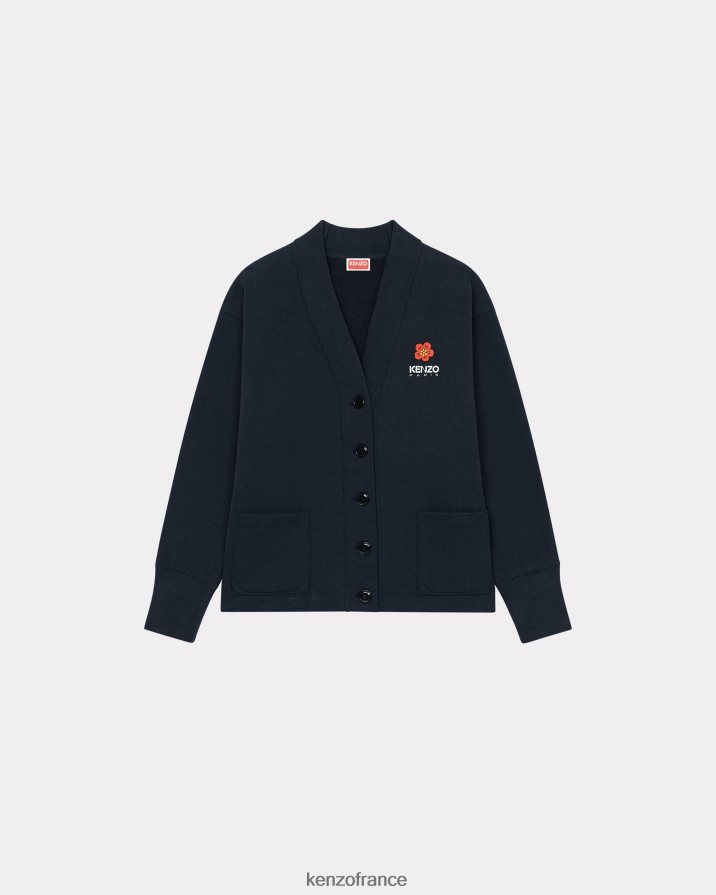 vêtements Kenzo cardigan à fleurs de boké bleu nuit femmes LFF6X0386