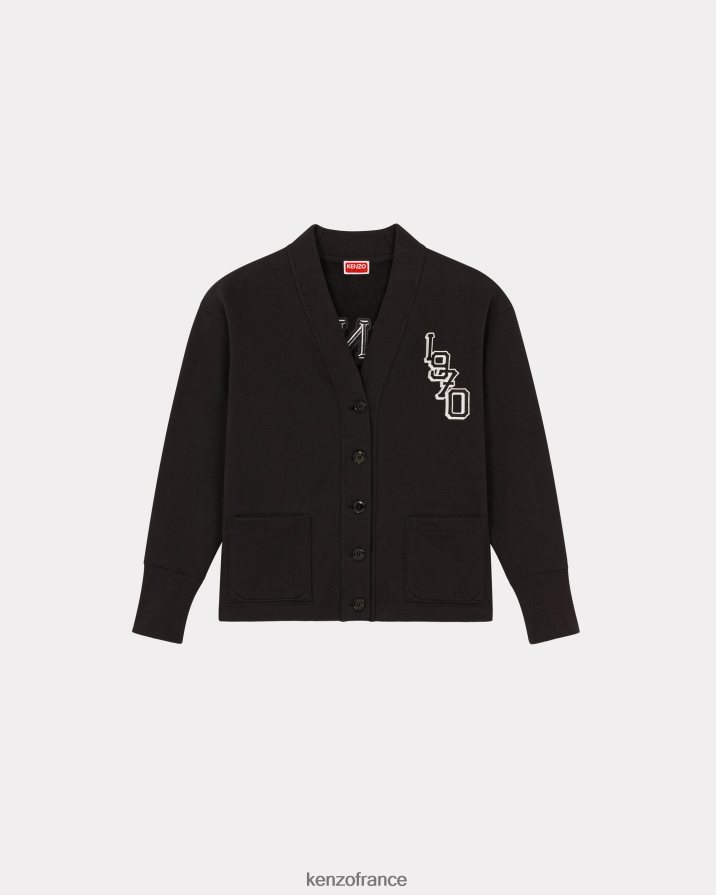 vêtements Kenzo cardigan tigre varsity jungle noir femmes LFF6X0503