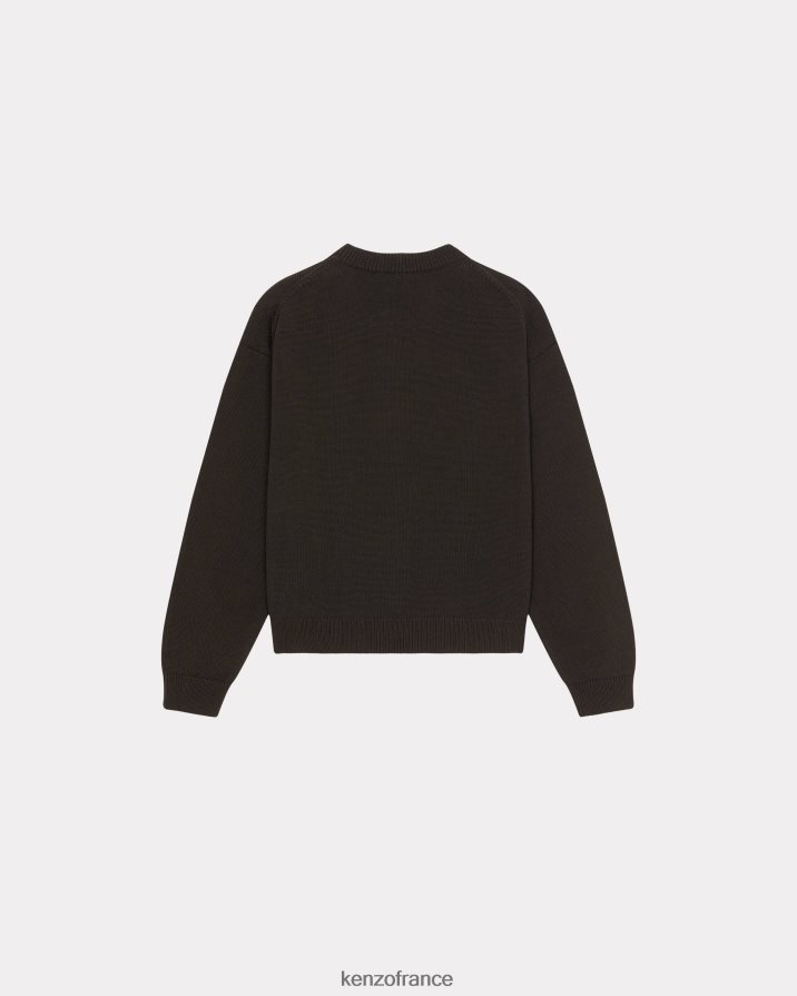 vêtements Kenzo pull à fleurs de boke noir femmes LFF6X0526