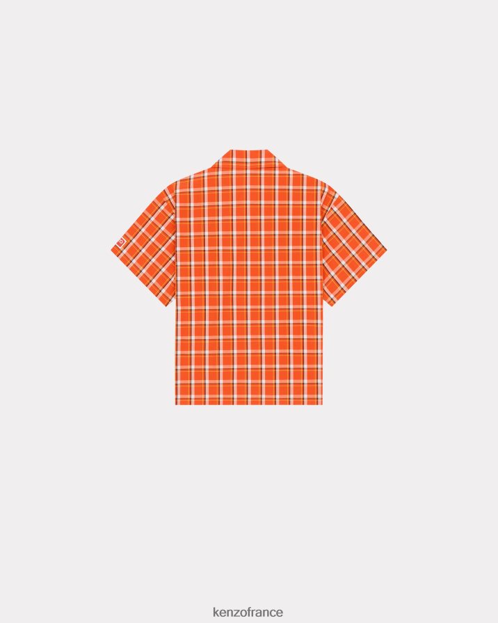 vêtements Kenzo chemise carrée à carreaux rouge moyen femmes LFF6X0436