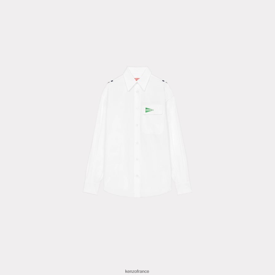 vêtements Kenzo chemise de marin blanc femmes LFF6X0643