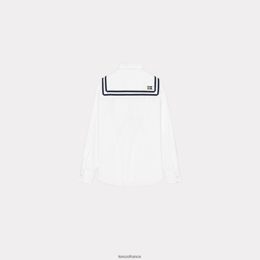 vêtements Kenzo chemise de marin blanc femmes LFF6X0643