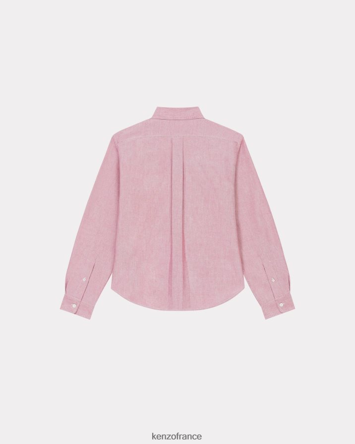 vêtements Kenzo chemise slim à écusson de fleur de boke cerise femmes LFF6X0572