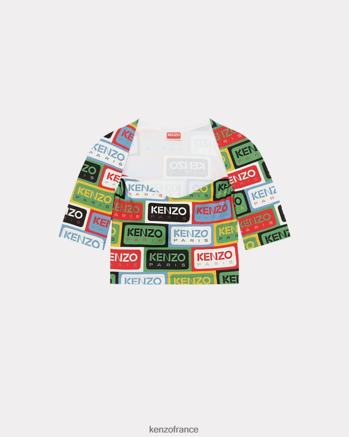 vêtements Kenzo haut court des labels multicolore femmes LFF6X0692