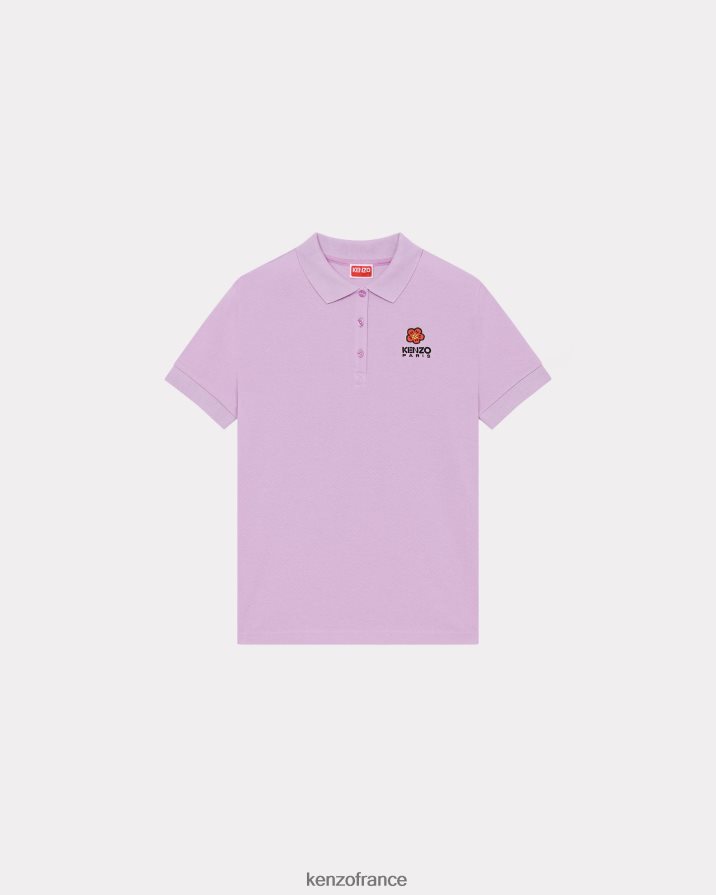 vêtements Kenzo polo à écusson de fleur de boke 1 glycine femmes LFF6X0523