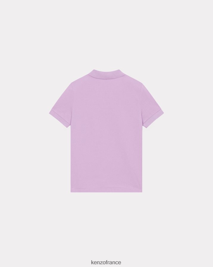 vêtements Kenzo polo à écusson de fleur de boke 1 glycine femmes LFF6X0523